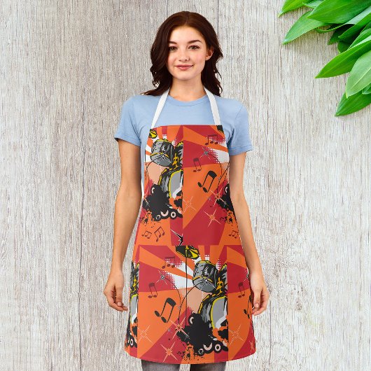 ドラムセット音楽 エプロン