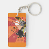 ドラムセット音楽 キーホルダー (裏面)