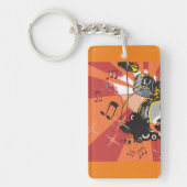 ドラムセット音楽 キーホルダー (正面)