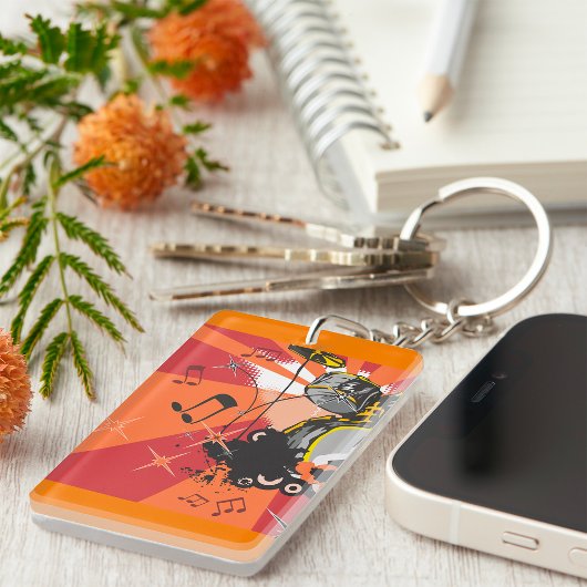 ドラムセット音楽 キーホルダー