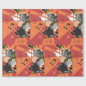 ドラムセット音楽 ラッピングペーパー (フラット)