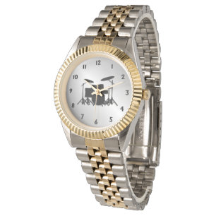 ドラムセット黒の数 腕時計