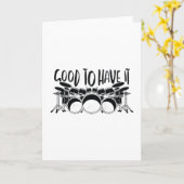 ドラムセット カード (黄色い花)