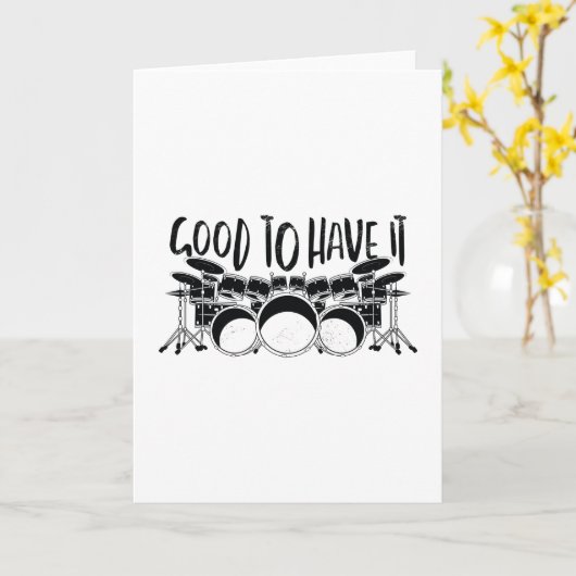 ドラムセット カード (黄色い花)