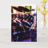 ドラムセット カード (黄色い花)