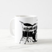ドラムセット コーヒーマグカップ (正面左)