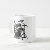 ドラムセット コーヒーマグカップ (正面左)