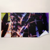 ドラムセット ビーチタオル (正面)