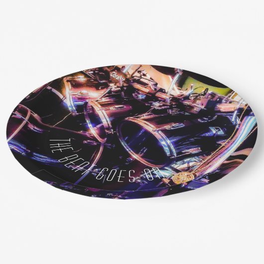 ドラムセット ペーパープレート (アングル)