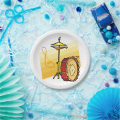 ドラムセット ペーパープレート (パーティー)