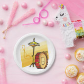 ドラムセット ペーパープレート (パーティー)