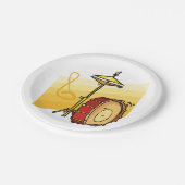 ドラムセット ペーパープレート (アングル)