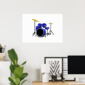 ドラムセット ポスター (ホームオフィス)