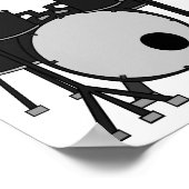 ドラムセット ポスター (角)
