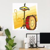 ドラムセット ポスター (ホームオフィス)