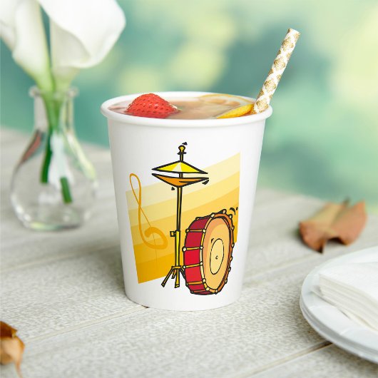 ドラムセット 紙コップ