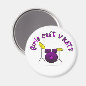 ドラムセット – 紫 マグネット (正面/裏面)