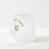 ドラムセット-緑 フロストグラスマグカップ (正面左)