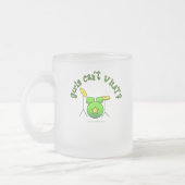 ドラムセット-緑 フロストグラスマグカップ (左)