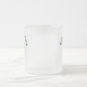 ドラムセット-緑 フロストグラスマグカップ (中央)