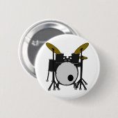 ドラムセット 缶バッジ (正面&裏面)