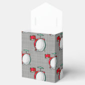 ドラムセット；赤ドラム フェイバーボックス (オープン)