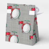 ドラムセット；赤ドラム フェイバーボックス (裏面サイド)