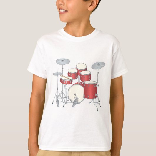 ドラムセット Tシャツ (正面)
