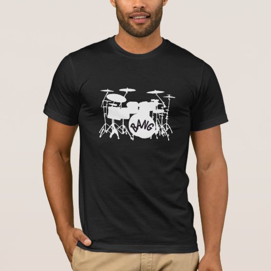 ドラムセットTシャツ Tシャツ (正面)