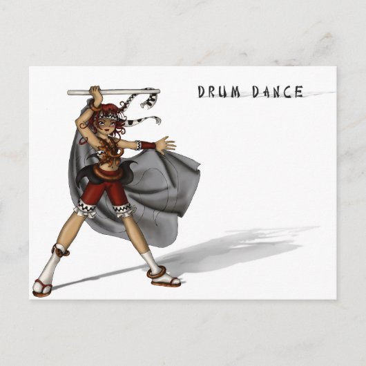 ドラムダンス ポストカード (正面)