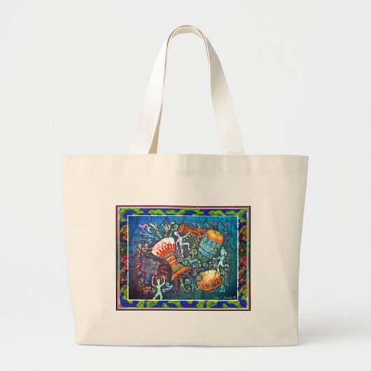 ドラムトートバック ラージトートバッグ (正面)