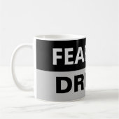 ドラムドラマーのパーカッショニストミュージシャンを恐れる コーヒーマグカップ (左)