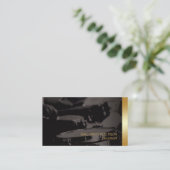 ドラムドラマードラムプレーヤーミュージシャン 名刺 (スタンド正面)