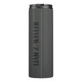 ドラムドラマー音楽ブラックサーマルタンブラー タンブラー (裏面)