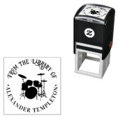 ドラムドラムドラムキットミュージカル楽器図書室 セルフインキングスタンプ (インサイチュ)