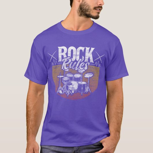 ドラムバンド楽器ギフトアイデア 楽しい Tシャツ (正面)