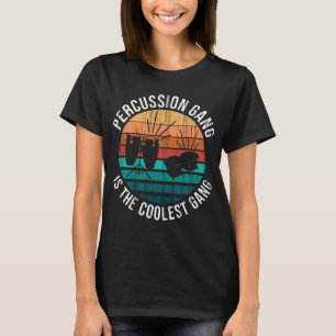 ドラムパーカッションボンゴコンガスミュージックドラム Tシャツ