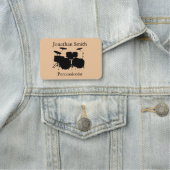 ドラムパーカッションミュージカルデザイン名タグ 名札 (インサイチュ)