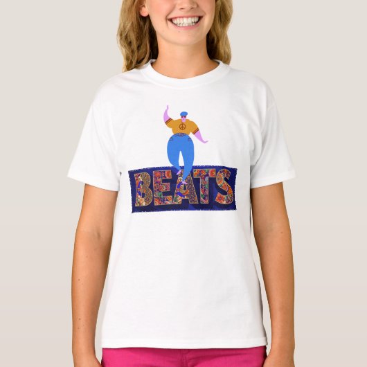 ドラムビート Tシャツ (正面)