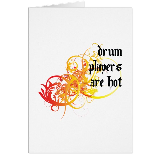 ドラムプレーヤーは熱いです (正面)