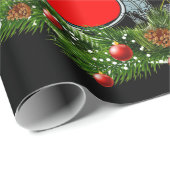 ドラムマーサンタクリスマスギフトドラムドラマークリスマス ラッピングペーパー (ロールコーナー)