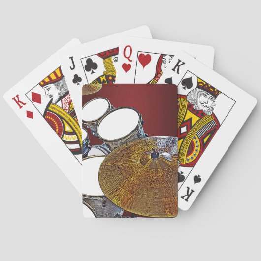 ドラムマースナーレドラムキットシンバルパーカッション トランプ (裏面)