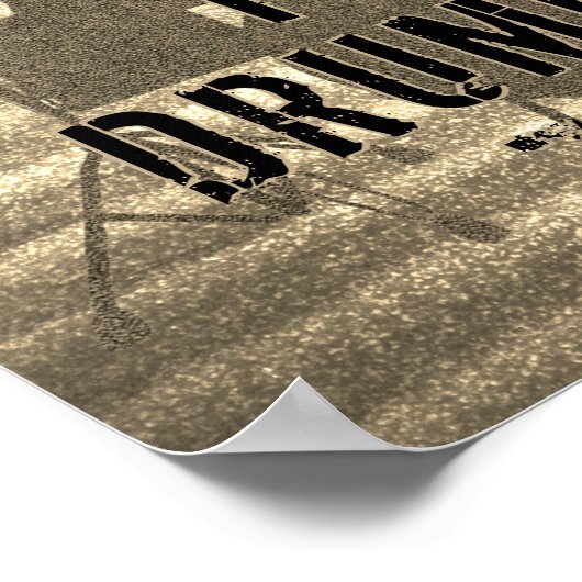 ドラムマーゾーンドラムキット音楽プリントドラミングポスター ポスター (角)