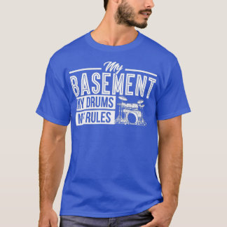 ドラムミンドラムセットドラムミュージシャンドラマー Tシャツ