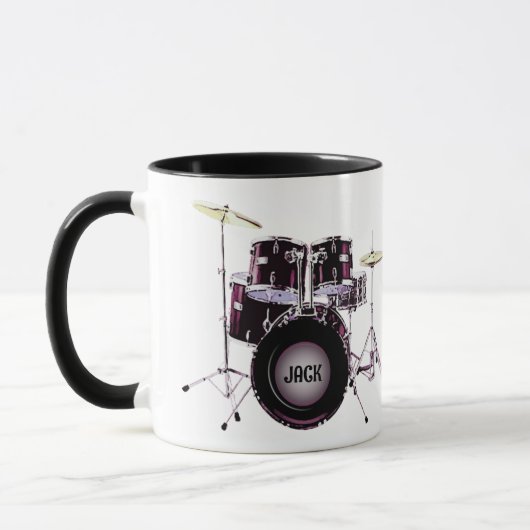 ドラムムージュウィー文字 マグカップ (左)