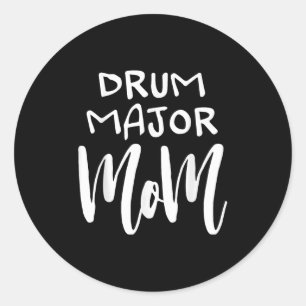 ドラムメジャー・ママ・マーチングバンド 楽しいギフト クリスマス ラウンドシール