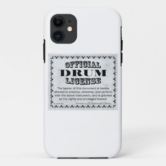 ドラムライセンス Case-Mate iPhoneケース (裏面)