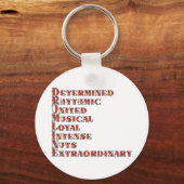 ドラムラインの定義 キーホルダー (正面)