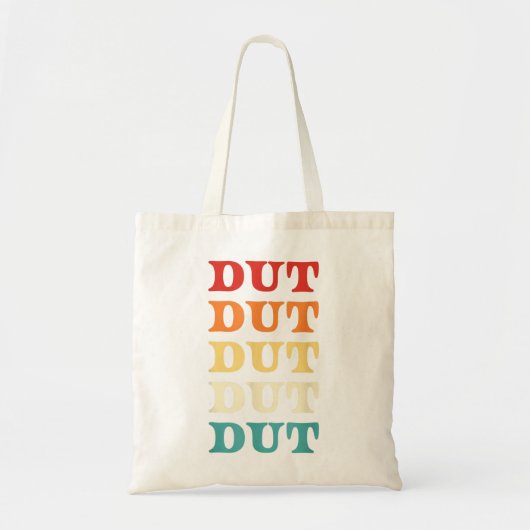 ドラムラインダットマーチングバンドパーカッションレトロダットスー トートバッグ (正面)