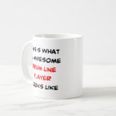 ドラムラインプレーヤー素晴らし、 コーヒーマグカップ (正面左)